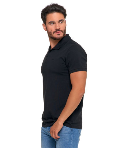 Polo - Koszulka polo męska z bawełny czesanej Premium Line CZARNY - produkt 3