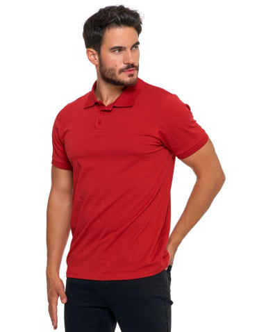 Polo - Koszulka polo męska z bawełny czesanej Premium Line BORDOWY - produkt 1