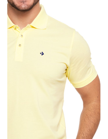 Polo - Koszulka męska polo bawełniana Premium klasyczna ŻÓŁTY - produkt 2