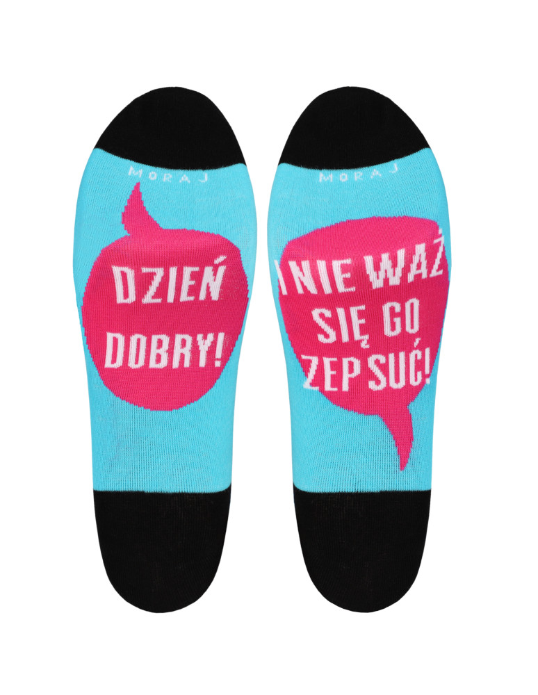 Stopki - Skarpetki stopki damskie z zabawnymi napisami śmieszne WZÓR 2 - produkt moraj.pl 1