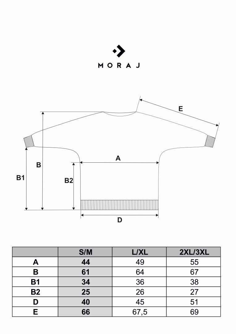 Sweter damski z perełkami i kimonowym rękawem Sweter damski z perełkami i kimonowym rękawem