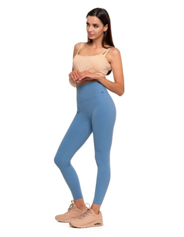 Legginsy - Legginsy damskie sportowe funkcyjne z wysokim stanem JEANS - produkt 8
