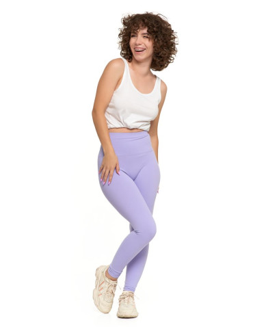 Legginsy - Legginsy damskie sportowe funkcyjne z wysokim stanem FIOLETOWY - produkt 8