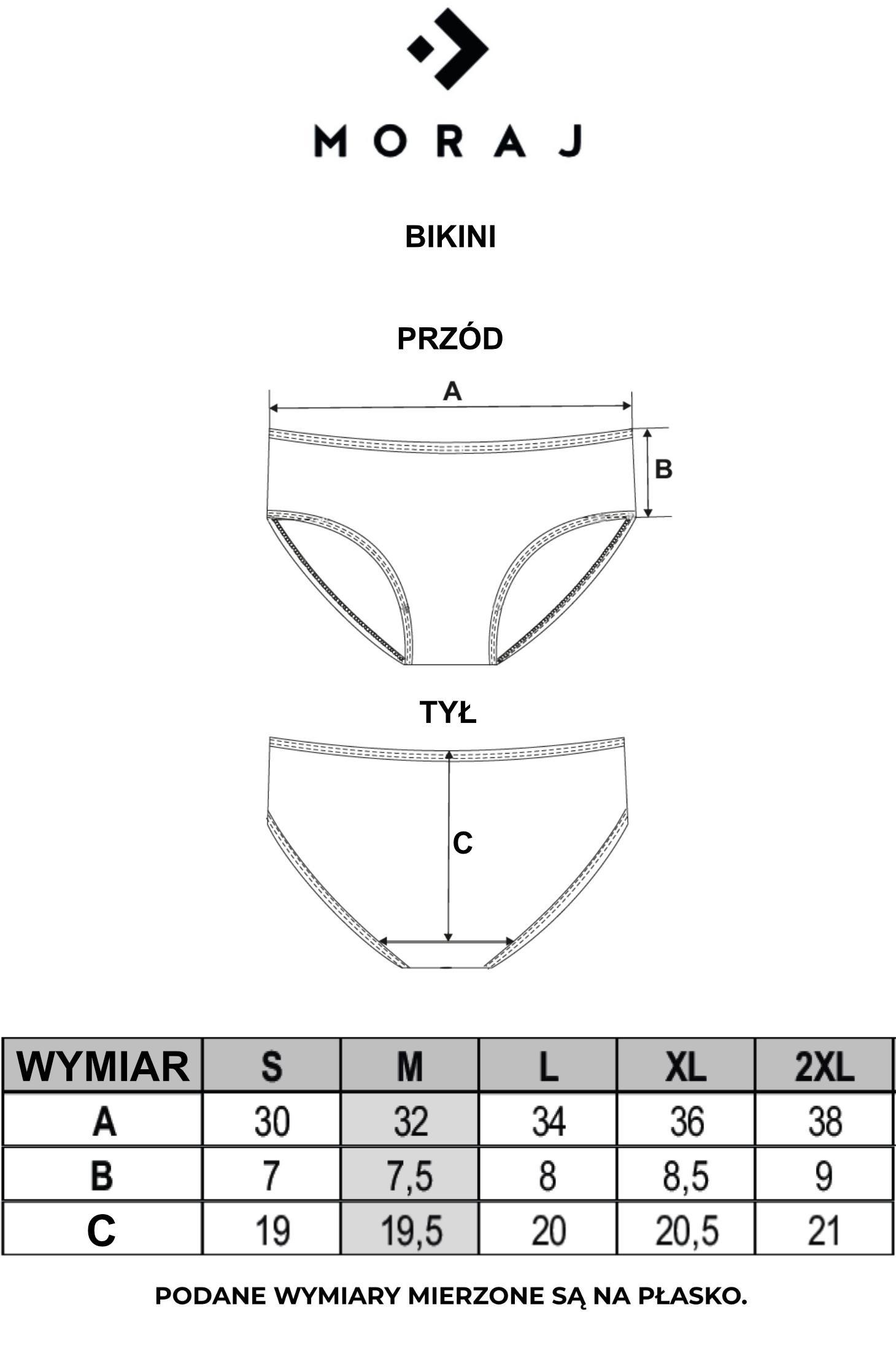 Majtki damskie figi bikini w kropki wykończone koronką 4-pak Majtki damskie figi bikini w kropki wykończone koronką 4-pak