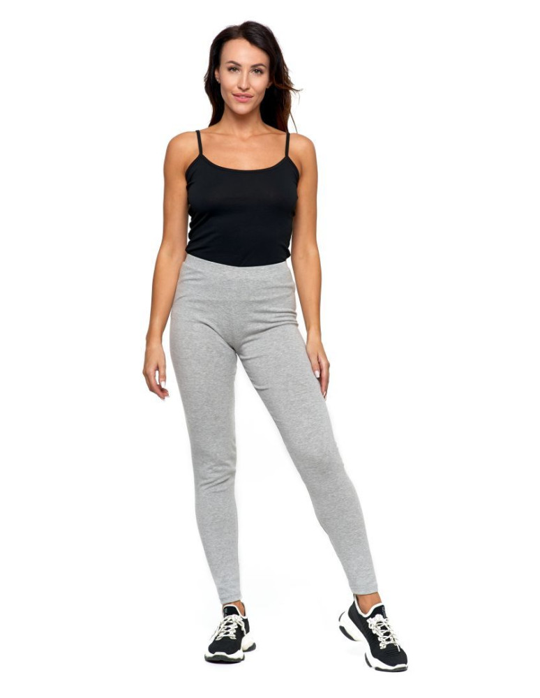 Legginsy - Klasyczne legginsy ocieplane damskie JASNY SZARY - produkt moraj.pl 7