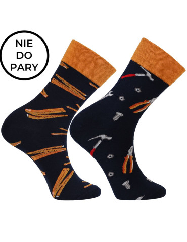 Długie - Skarpetki męskie bawełniane nie do pary w narzędzia WIELOKOLOROWY - produkt 2