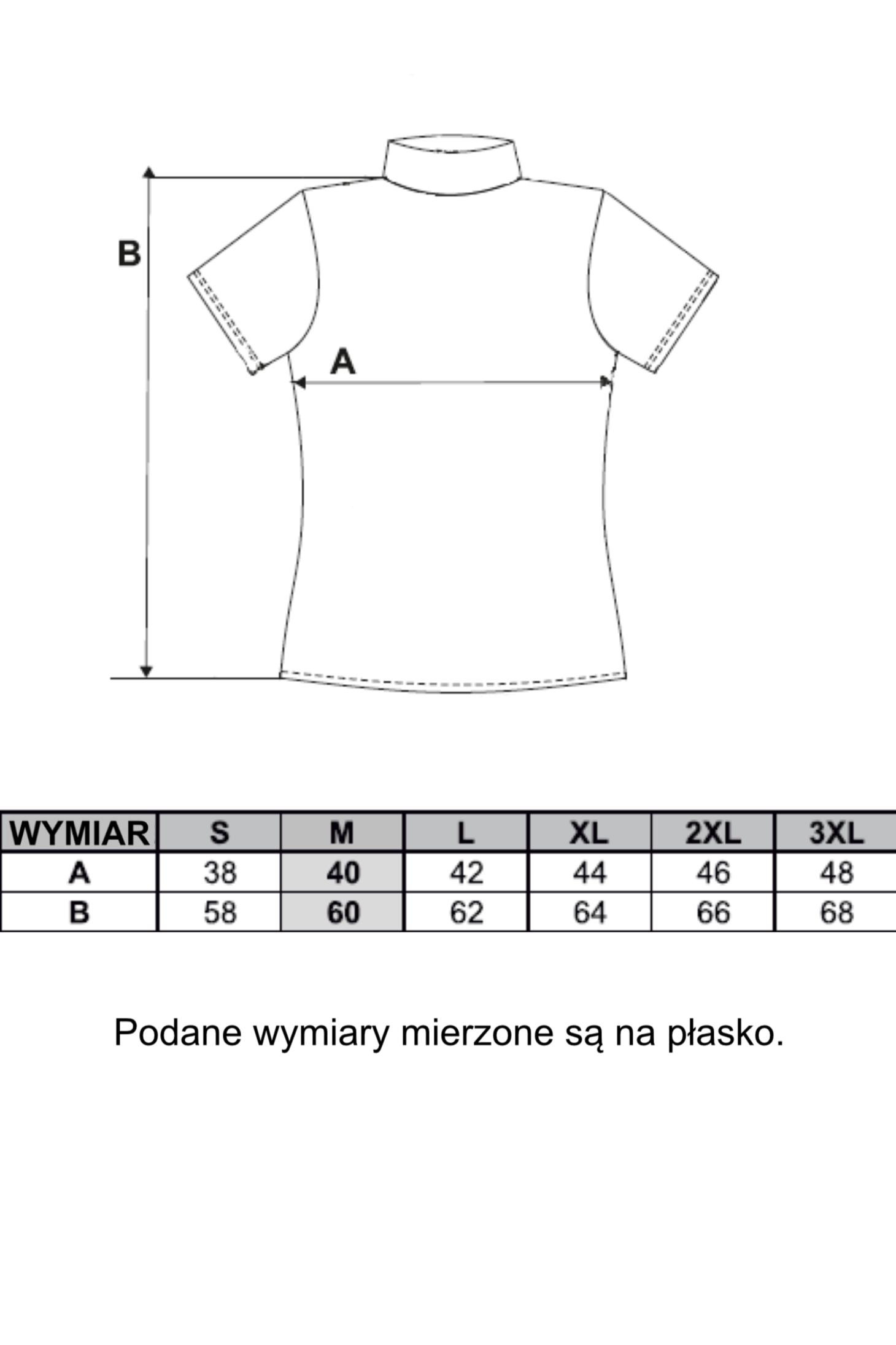 Bluzka damska ze stójką z dzianiny prążkowanej