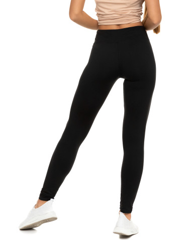 Legginsy - Klasyczne legginsy damskie z wysokim stanem CZARNY - produkt 4