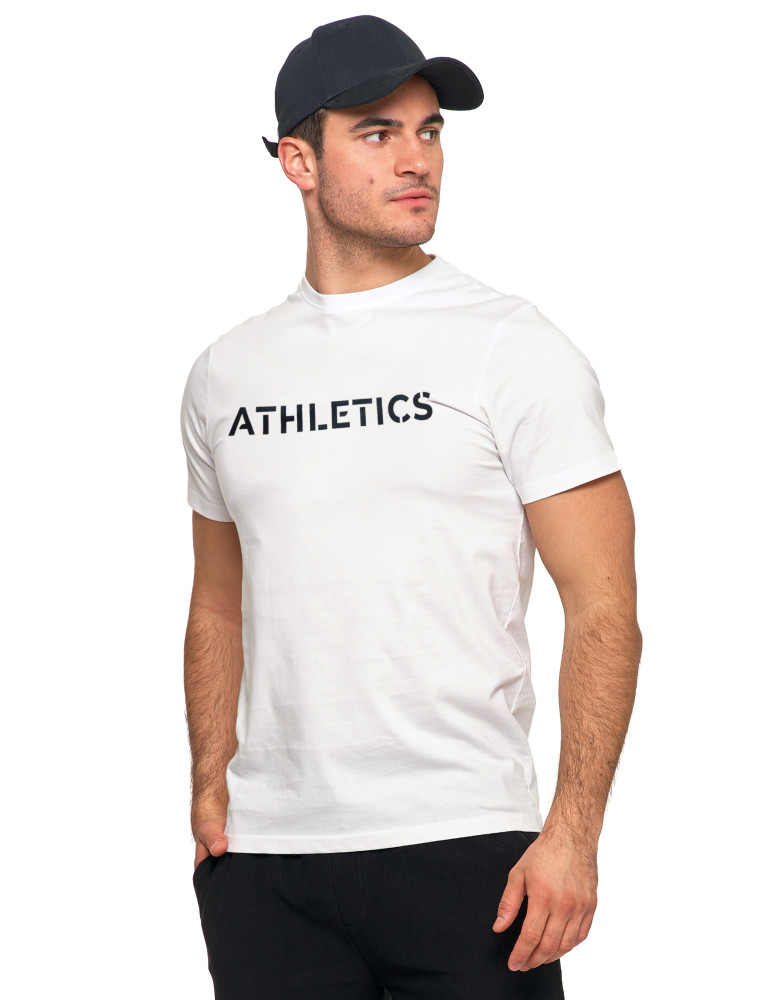 Koszulki, topy, koszule - T-shirt koszulka bawełniana krótki rękaw z napisem BIAŁY - produkt moraj.pl 2