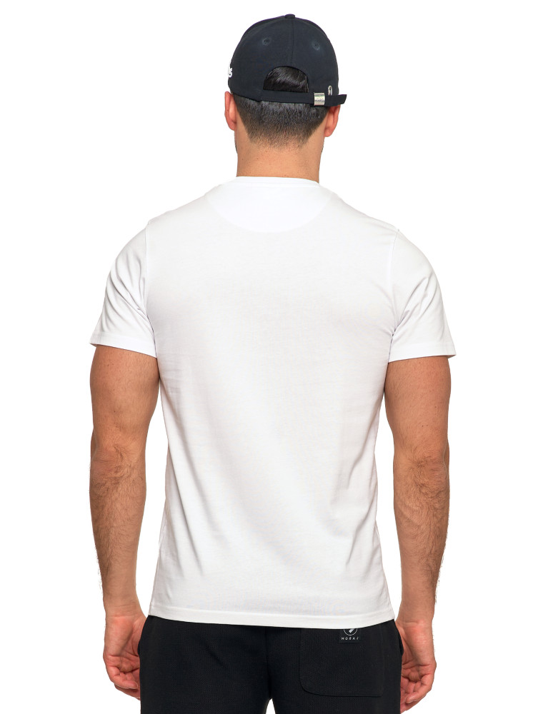 Koszulki, topy, koszule - T-shirt koszulka bawełniana krótki rękaw z napisem BIAŁY - produkt moraj.pl 3