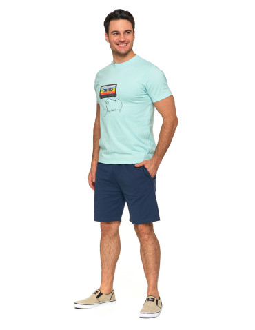 Koszulki, topy, koszule - Koszulka męska T-shirt z okrągłym dekoltem i nadrukiem MIĘTA - produkt 7