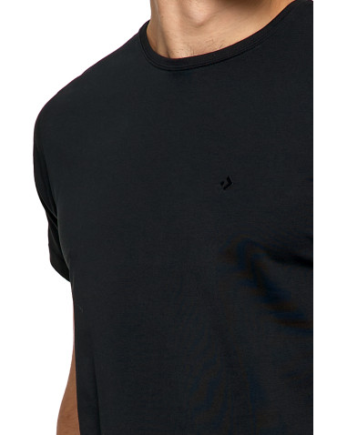 Koszulki, topy, koszule - Koszulka męska t-shirt z bawełny czesanej PREMIUM LINE CZARNY - produkt 3