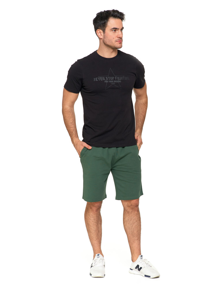 Koszulki, topy, koszule - T-shirt męski koszulka 100% bawełna logo CZARNY - produkt moraj.pl 4