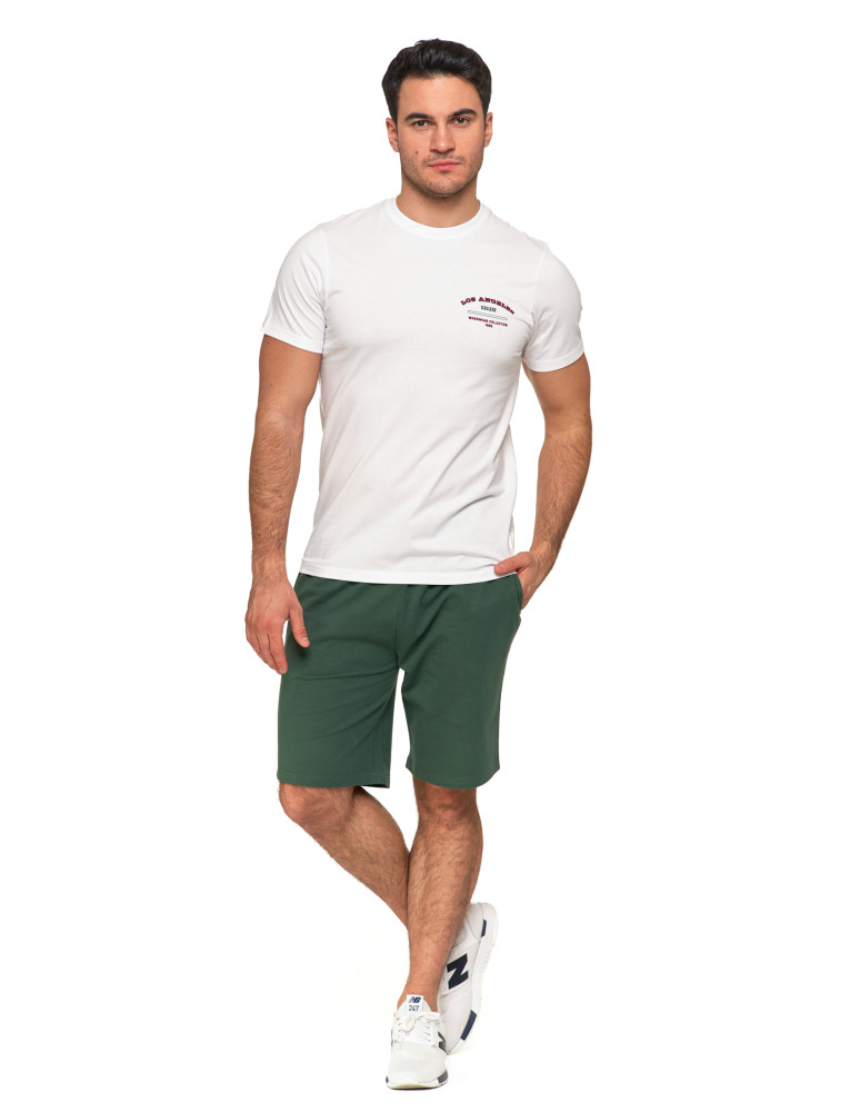 Koszulki, topy, koszule - Koszulka t-shirt męski 100% bawełna Los Angeles College BIAŁY - produkt moraj.pl 6