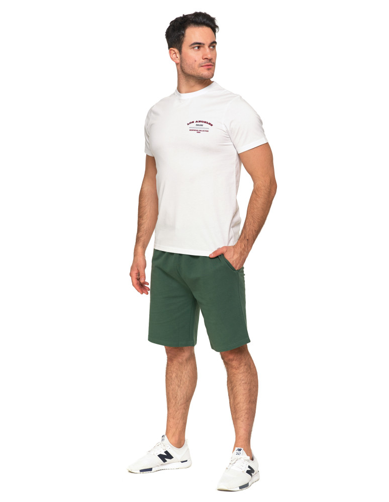 Koszulki, topy, koszule - Koszulka t-shirt męski 100% bawełna Los Angeles College BIAŁY - produkt moraj.pl 7