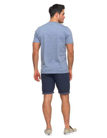 Koszulki, topy, koszule - Koszulka męska bawełniana z krótkim rękawem T-shirt NIEBIESKI - produkt 6