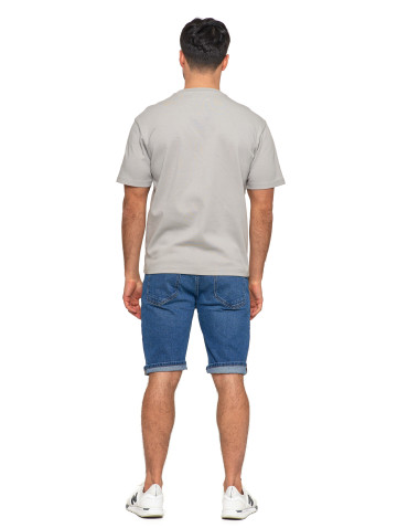 Koszulki, topy, koszule - T-shirt męski oversize bawełna Premium koszulka bez wzoru SZARY - produkt 6