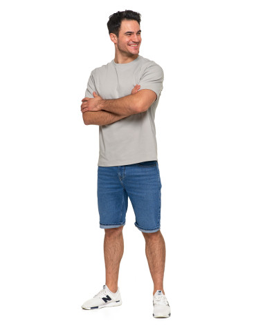 Koszulki, topy, koszule - T-shirt męski oversize bawełna Premium koszulka bez wzoru SZARY - produkt 7