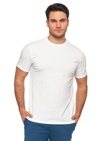 Koszulki, topy, koszule - Koszulka męska bawełniana krótki rękaw T-shirt Plus Size BIAŁY - produkt 1