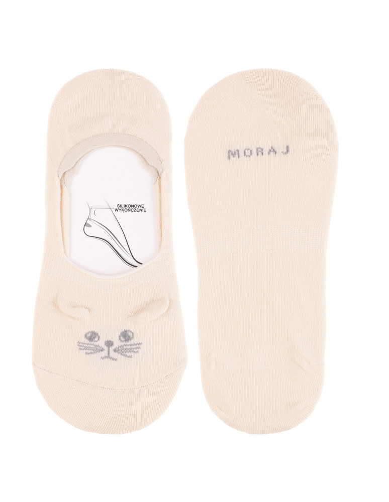 Niskie stopki - Skarpetki damskie niskie stopki w kotki 3-pak WIELOKOLOROWY - produkt moraj.pl 2