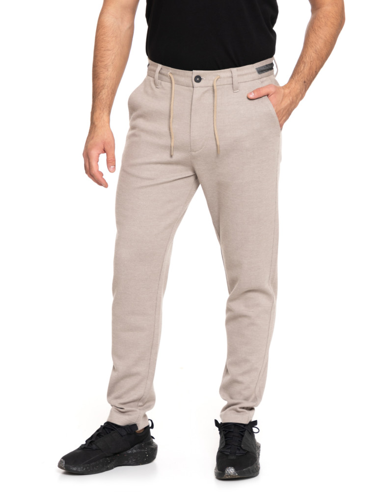 Spodnie - Spodnie męskie chinosy eleganckie BEŻOWY - produkt moraj.pl 1