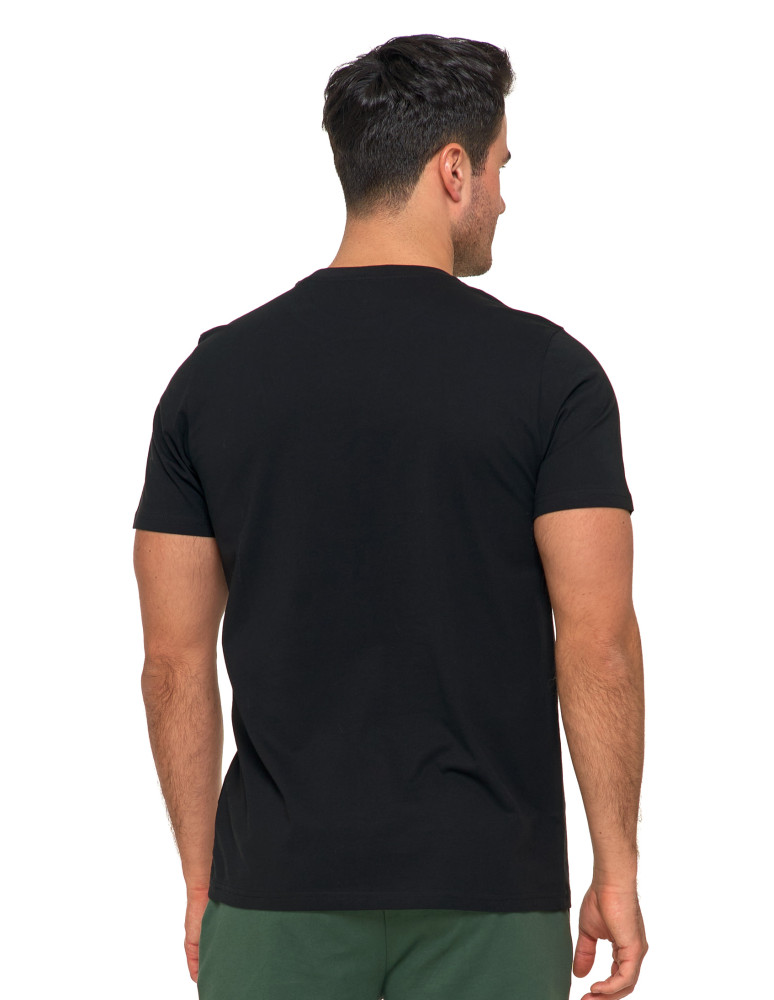 Koszulki, topy, koszule - Koszulka męska t-shirt bawełniany logo z napisem CZARNY - produkt moraj.pl 3