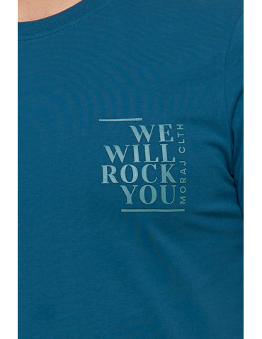 Koszulki, topy, koszule - Koszulka męska t-shirt 100% bawełna zielona We Will Rock You ZIELONY - produkt 2