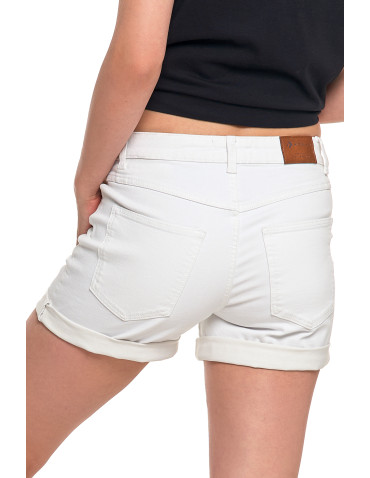 Szorty - Szorty damskie jeansowe krótkie spodenki na lato BIAŁY - produkt 2