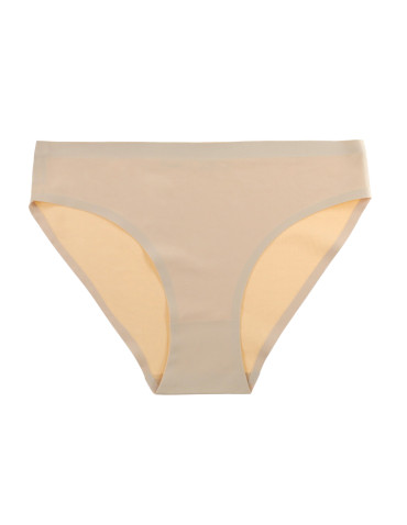 Figi - Majtki laserowo cięte bezszwowe figi mini bikini BEŻOWY - produkt 1