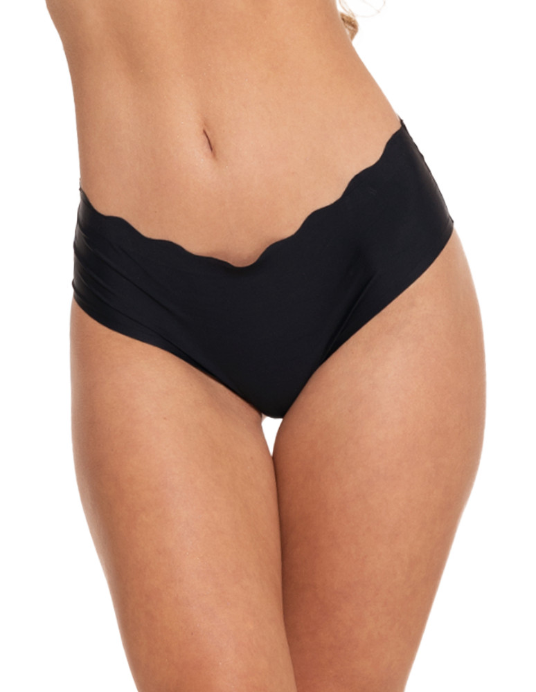Figi - Majtki damskie bezszwowe figi bikini CZARNY - produkt moraj.pl 2