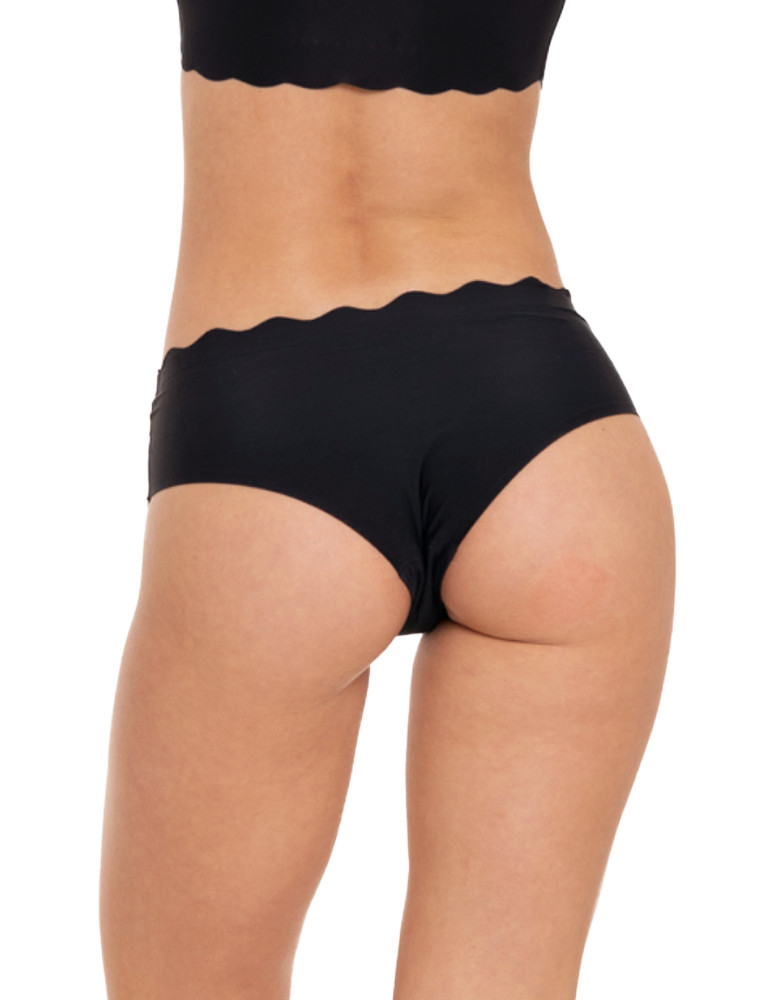 Figi - Majtki damskie bezszwowe figi bikini CZARNY - produkt moraj.pl 3