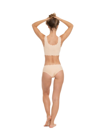 Figi - Majtki damskie bezszwowe figi bikini BEŻOWY - produkt 5