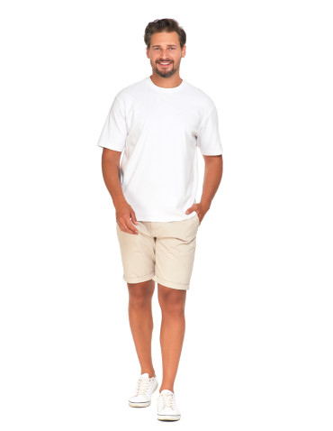 Koszulki, topy, koszule - T-shirt męski oversize bawełna Premium koszulka bez wzoru BIAŁY - produkt 2