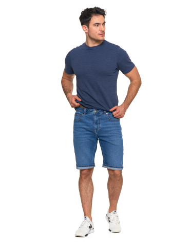 Szorty - Krótkie spodenki męskie jeansowe granatowe JEANS - produkt 6