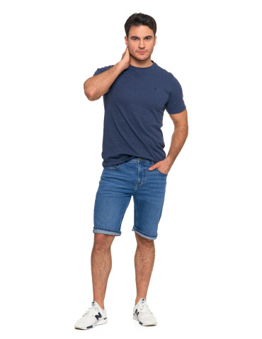 Szorty - Krótkie spodenki męskie jeansowe granatowe JEANS - produkt 7
