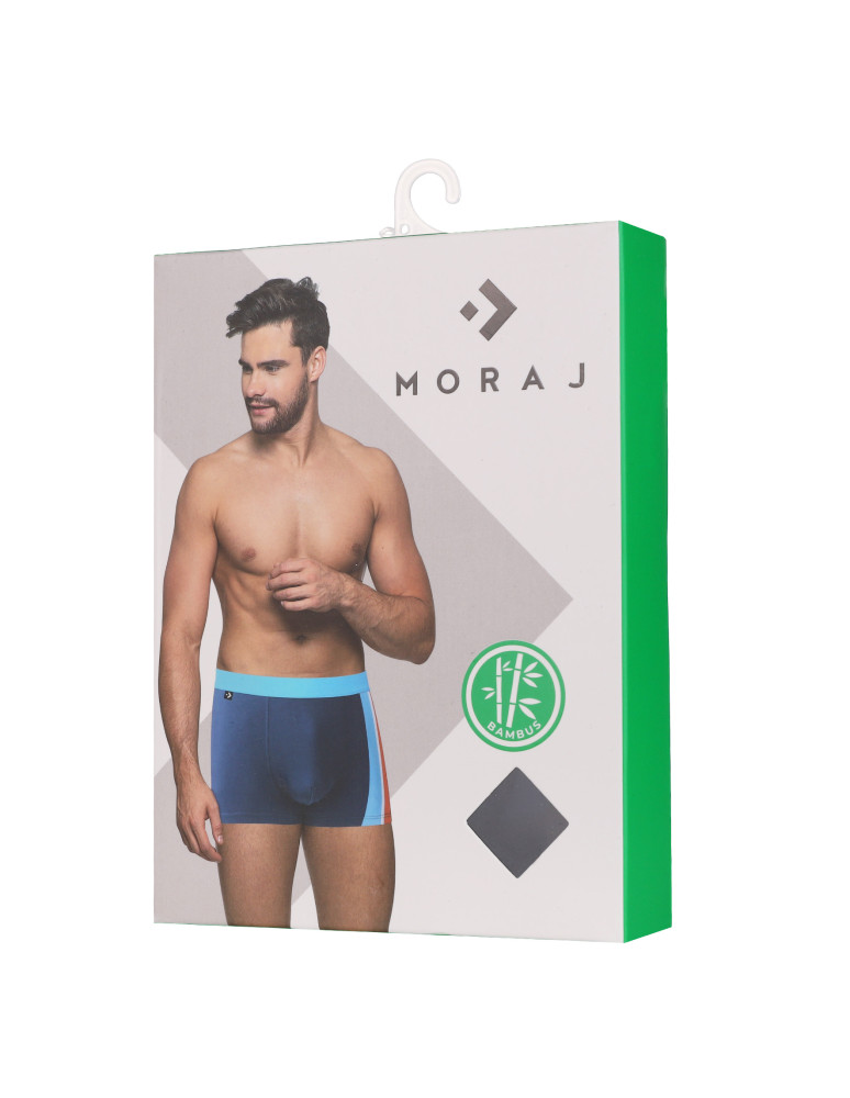Bokserki dopasowane - Majtki męskie bokserki bambusowe dopasowane klasyczne 6-pak WIELOKOLOROWY - produkt moraj.pl 5
