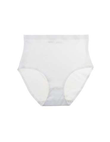 Figi - Majtki bezszwowe z wysokim stanem laserowo cięte plus size BIAŁY - produkt 3