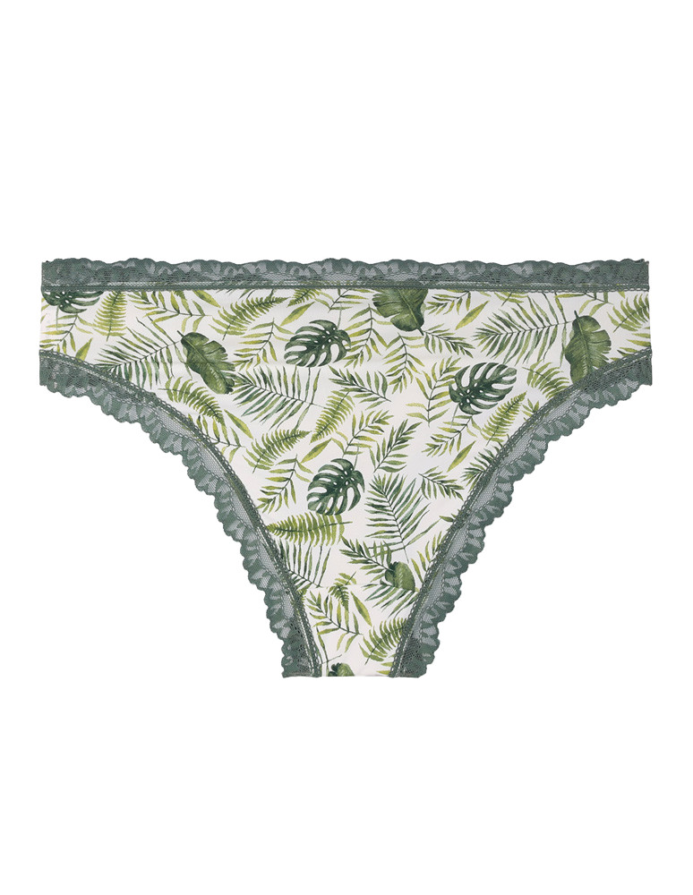 Figi - Majtki figi damskie eleganckie koronkowe wykończenie 2-pak WIELOKOLOROWY - produkt moraj.pl 8