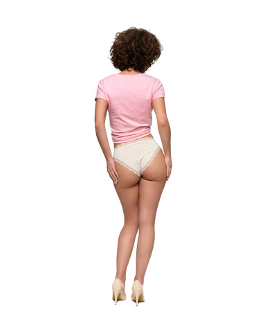 Figi - Majtki figi damskie bikini wykończone koronką 2-pak WIELOKOLOROWY - produkt 9