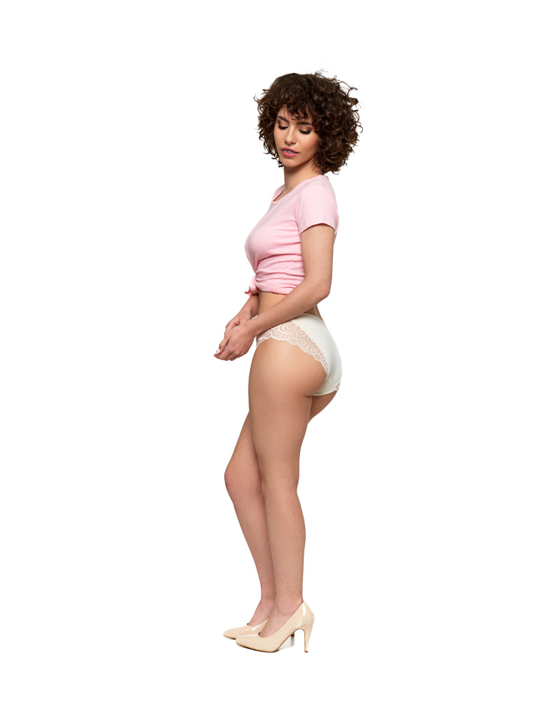 Figi - Majtki figi damskie bikini wykończone koronką 2-pak WIELOKOLOROWY - produkt moraj.pl 12
