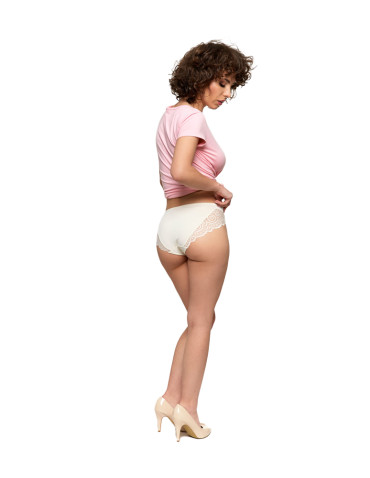 Figi - Majtki figi damskie bikini wykończone koronką 2-pak WIELOKOLOROWY - produkt 13