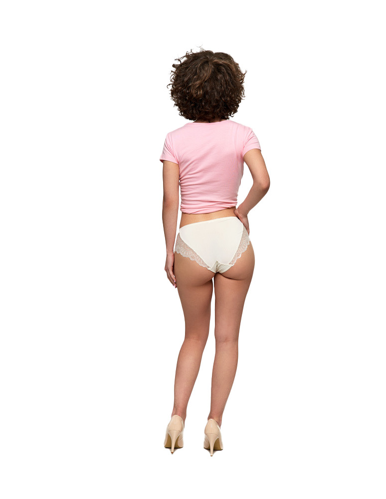 Figi - Majtki figi damskie bikini wykończone koronką 2-pak WIELOKOLOROWY - produkt moraj.pl 14