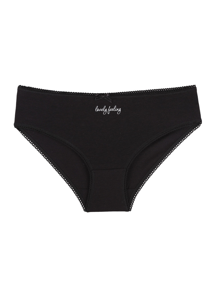 Figi - Figi damskie bikini bawełniane w drobne wzory 4-pak WIELOKOLOROWY - produkt moraj.pl 3