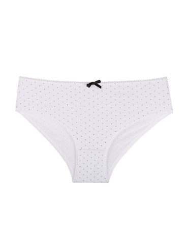 Figi - Figi damskie bikini bawełniane w drobne wzory 4-pak WIELOKOLOROWY - produkt 4