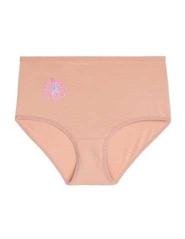 Figi - Majtki figi damskie z wysokim stanem Plus Size 3-pak WIELOKOLOROWY - produkt 4