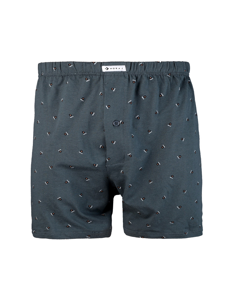 Bokserki luźne - Bokserki męskie bawełniane guziki Plus Size 3-pak WIELOKOLOROWY - produkt moraj.pl 3