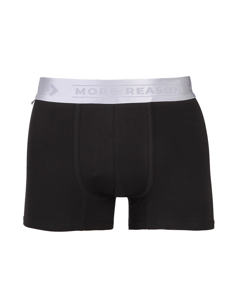 Bokserki dopasowane - Czarne bokserki męskie bawełna czesana Premium Line CZARNY - produkt moraj.pl 1
