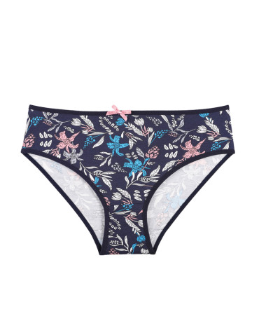 Figi - Figi damskie bawełniane bikini klasyczny krój 3-pak WIELOKOLOROWY - produkt 4