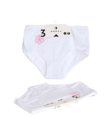 Figi - Majtki figi damskie z wysokim stanem Plus Size 3-pak BIAŁY - produkt 6