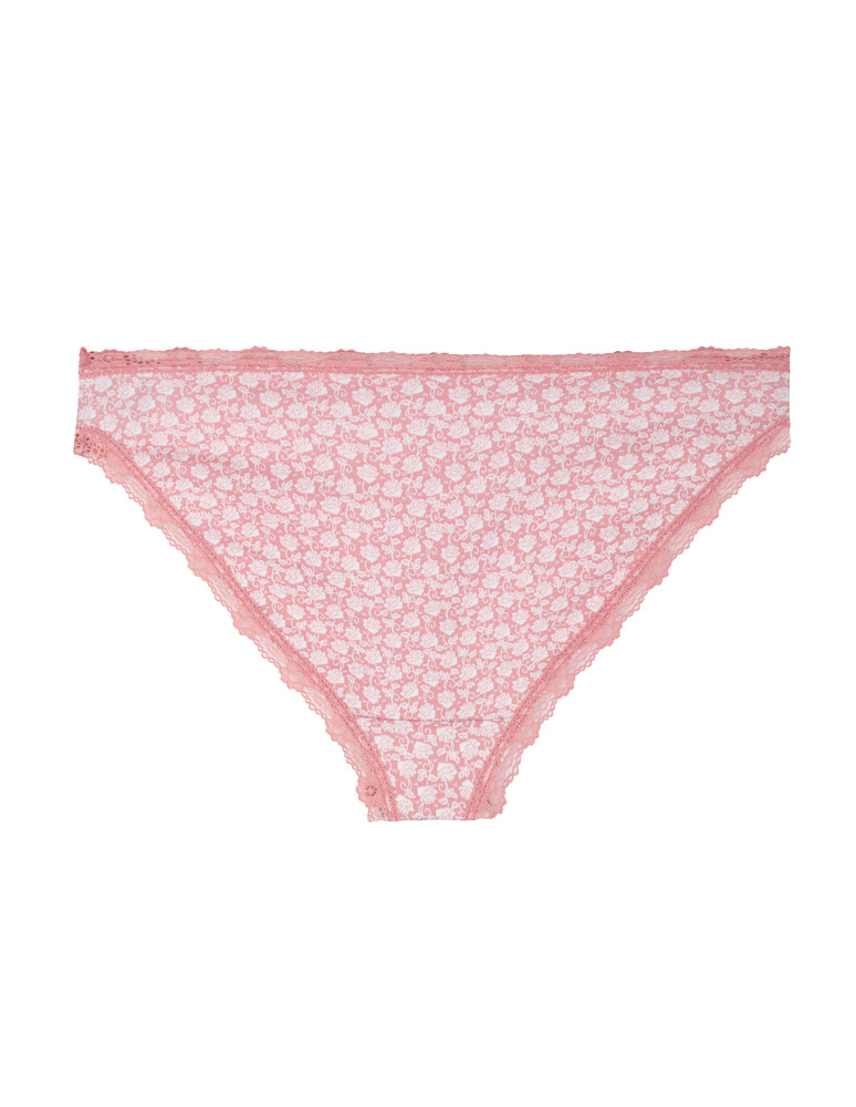 Figi - Majtki figi damskie mini bikini wykończone koronką 3-pak WIELOKOLOROWY - produkt moraj.pl 2